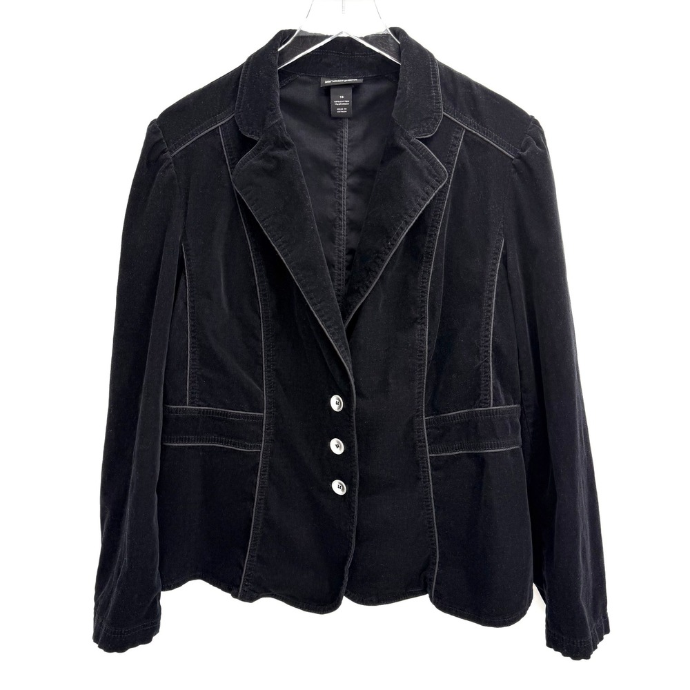 Lane Bryant Black Button-Front Women's Blazer